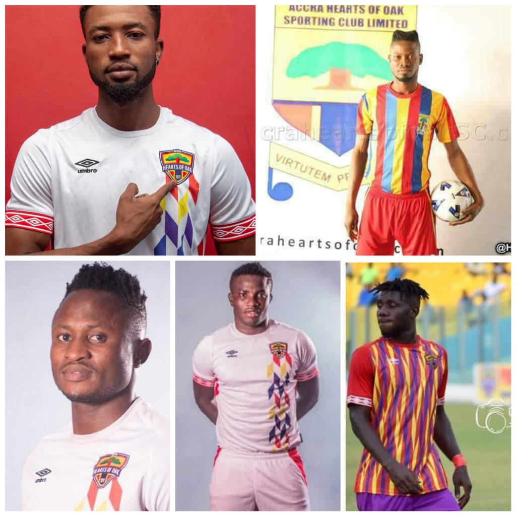 REPORT : Five outgoing Hearts of oak players asked to return club's kits